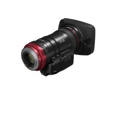 Canon CN-E18-80mm T4.4 L IS KAS S Videocamera Obiettivi per cinema Nero