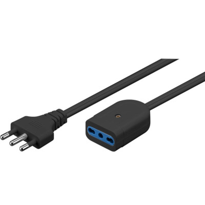 Techly Cavo prolunga italiana 3 poli 5,0 m (ICOC 038-NC-05)