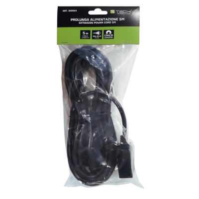 Techly Cavo prolunga italiana 3 poli 5,0 m (ICOC 038-NC-05)