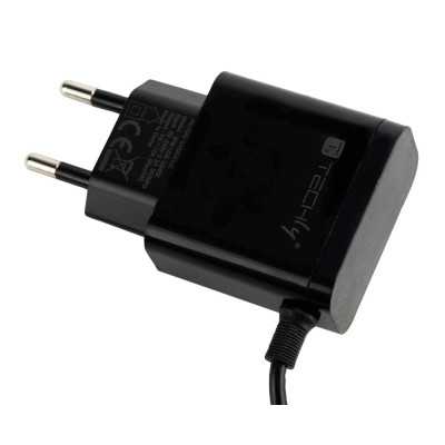 Techly Caricabatterie Alimentatore Micro USB 5V 2.1A per Smartphone Tablet Nero