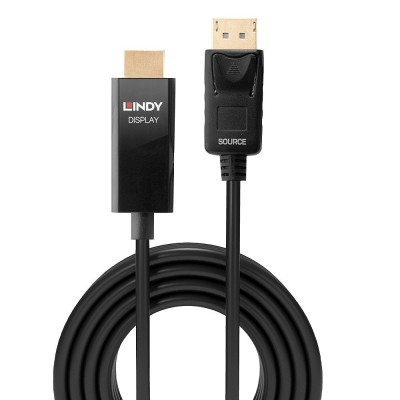 Lindy 40927 cavo e adattatore video 3 m DisplayPort HDMI tipo A (Standard) Nero