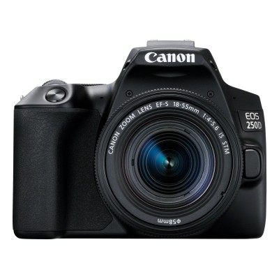 Canon EOS 250D + EF-S 18-55mm f 4-5.6 IS STM Kit fotocamere SLR 24,1 MP CMOS 6000 x 4000 Pixel Nero
