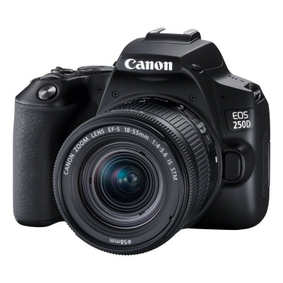 Canon EOS 250D + EF-S 18-55mm f 4-5.6 IS STM Kit fotocamere SLR 24,1 MP CMOS 6000 x 4000 Pixel Nero