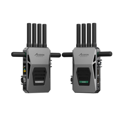 Sistema wireless costituito da 1 trasmettitore + 1 ricevitore CineView Master 4K