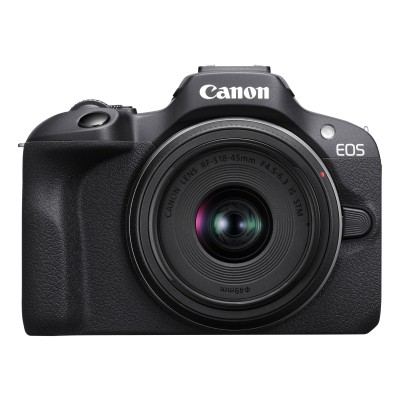 Canon EOS R100 + RF-S 18-45mm F4.5-6.3 IS STM Kit MILC 24,1 MP CMOS 6000 x 4000 Pixel Nero