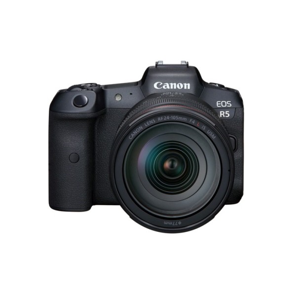 Fotocamera cinematografica mirrorless EOS R5  con obiettivo 24-105 f/4L