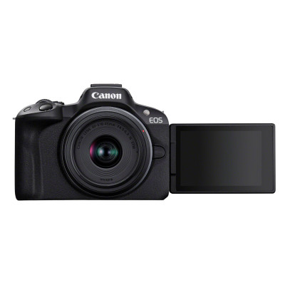 Canon EOS R50, Black + RF-S 18-45mm F4.5-6.3 IS STM Kit MILC 24,2 MP CMOS 6000 x 4000 Pixel Nero