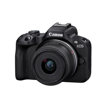 Canon EOS R50, Black + RF-S 18-45mm F4.5-6.3 IS STM Kit MILC 24,2 MP CMOS 6000 x 4000 Pixel Nero
