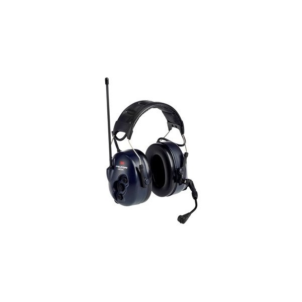 3M PELTOR LiteCom Auricolare Wireless A Padiglione Nero, Blu